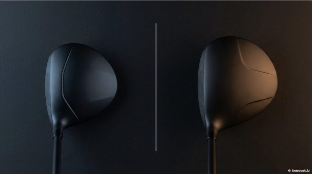 テーラーメイド グローレFとF2ドライバーの操作性とつかまり性能の違いを示す比較データ図