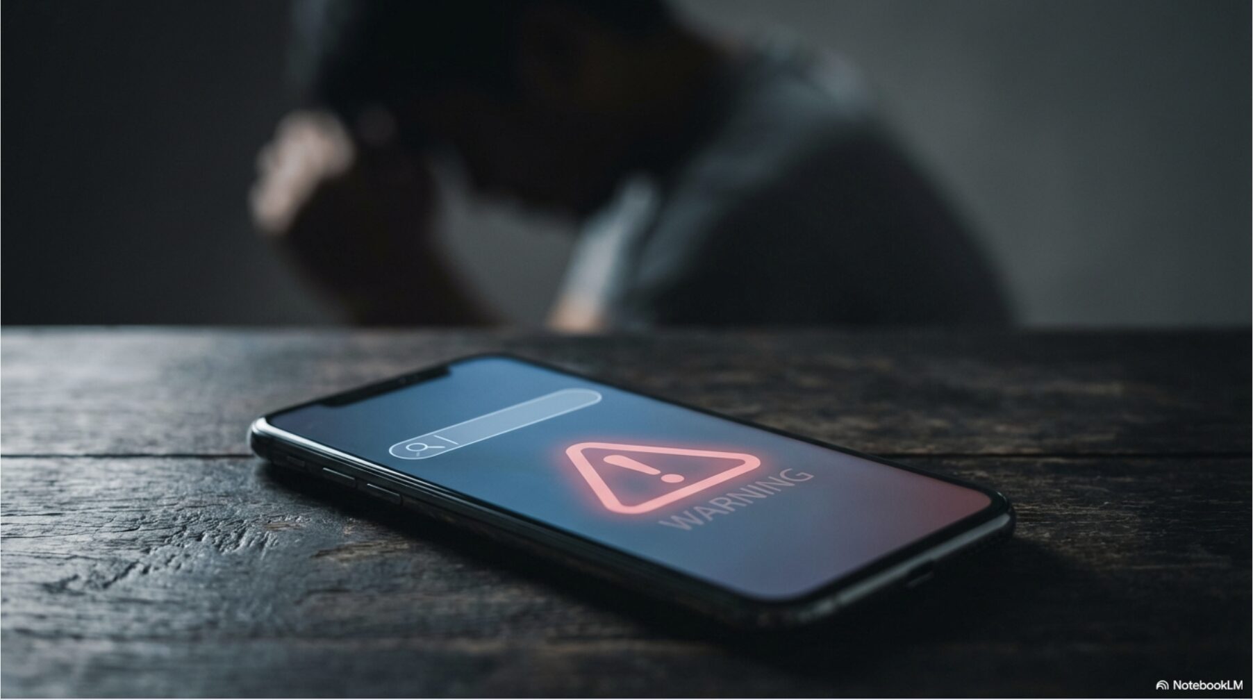 ゴルフクラブの中古購入に関する「WARNING」という警告が表示された導入スライド。